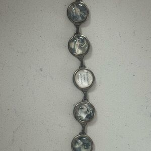 “Well Behaved Women Rarely Make History” Vintage Style Black and White Bracelet